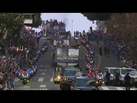Thousands of fans line streets of Los Angeles for Dodgers' victory parade
