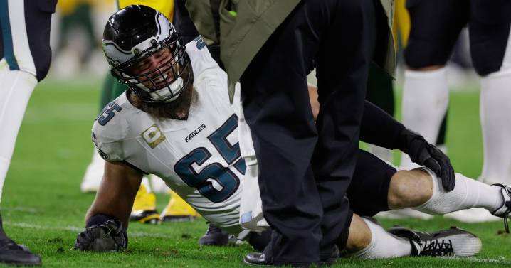 Lane Johnson returns to Philadelphia Eagles-Green Bay Packers game with ankle injury