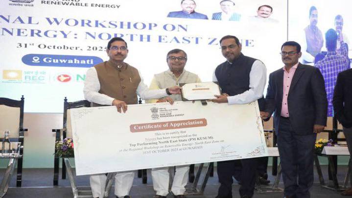 Tripura tops NE in PM-KUSUM scheme implementation