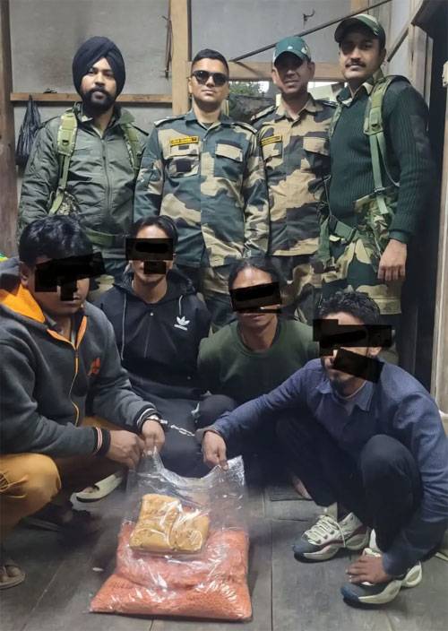 BSF–Mizoram excise joint raids seize drugs worth Rs 4.79 crore, four arrested