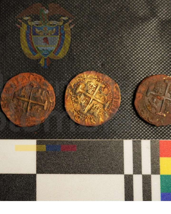 Estado recuperó cinco objetos arqueológicos del Galeón San José