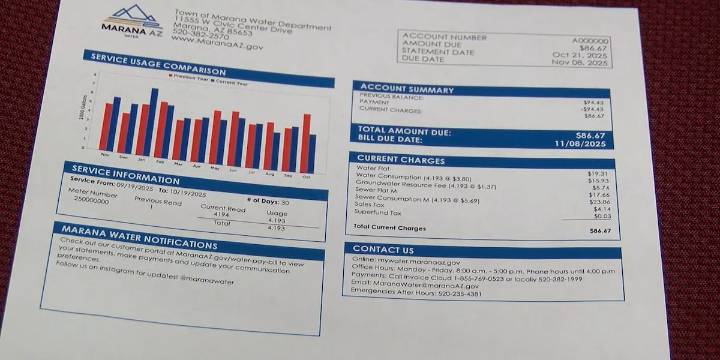 Marana residents might see higher water bills next year