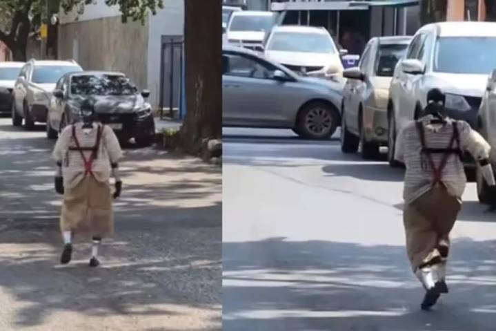 Video: Captan a robot vestido como el Chavo del 8