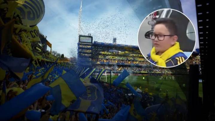 Un nene se escapó de una cita para ver el Superclásico y se volvió viral