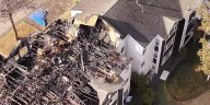 Drone video shows aftermath of Tallahassee apartment fire