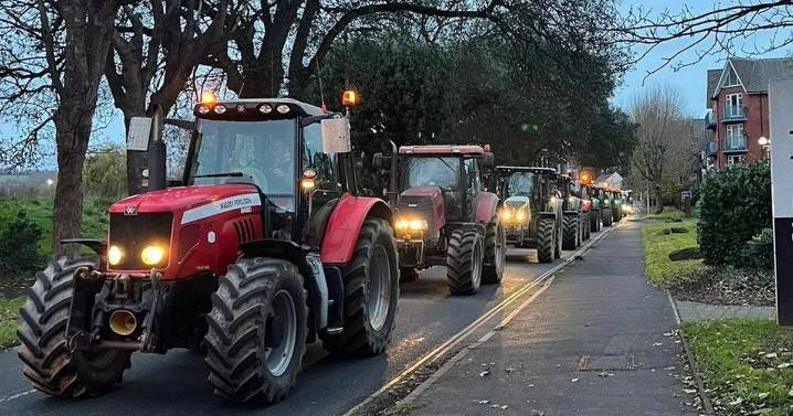 In pictures: Tractors slow traffic across Devon as farmers protest