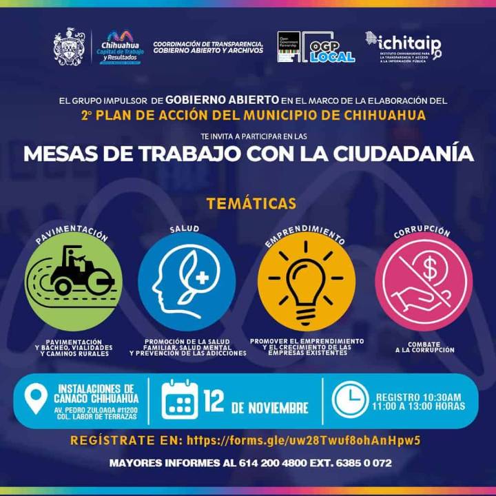 Participa en el Segundo Plan de Acción de Gobierno Abierto del Municipio