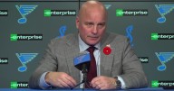 Blues coach Jim Montgomery praises Matthew Kessel's assertiveness and aggressiveness
