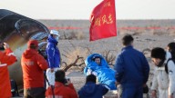 3 Chinese astronauts stranded by space debris return to Earth