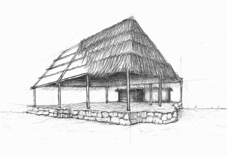 Descubren escultura maya milenaria de un anciano durante obras del Tren Maya