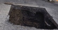 Investigation launched after big sinkhole appears in busy city area