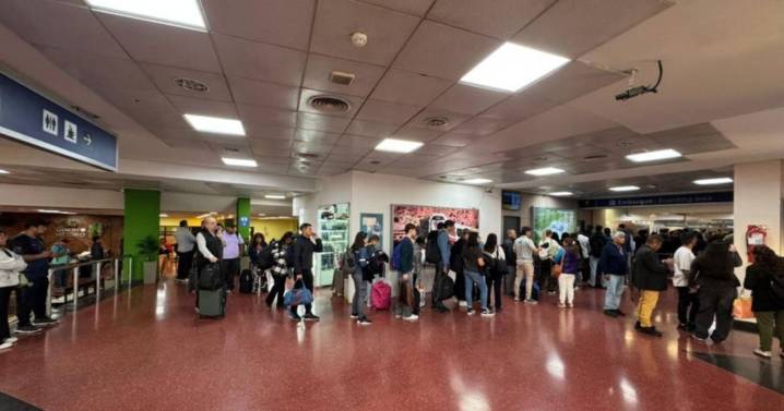 VIDEO. Caos recurrente para embarcar en el aeropuerto: es vital que concluyan las obras