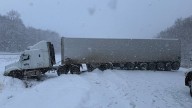 Multi-vehicle crash, snow squalls shut down 30 km stretch of eastbound 402
