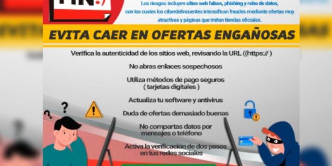 Evita fraudes digitales durante El Buen Fin 2025