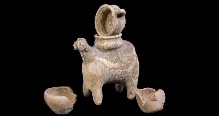 Ancient Canaanite Teapot Shaped Like A Ram Found In Israel