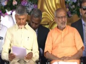 VP Radhakrishnan, CM Naidu attend event in Puttaparthi