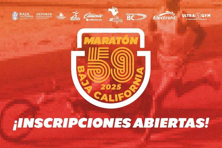 Maratón 59 Baja California 2025 ofrecerá premios de hasta 65 mil pesos