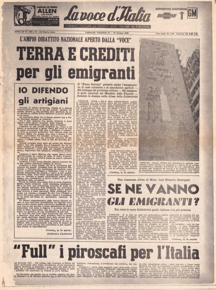 Terra e crediti per gli emigranti