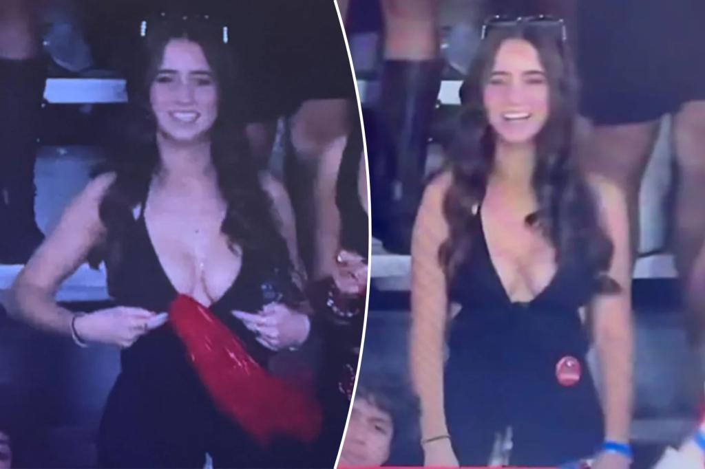 Stunning fan identified after going viral at Georgia