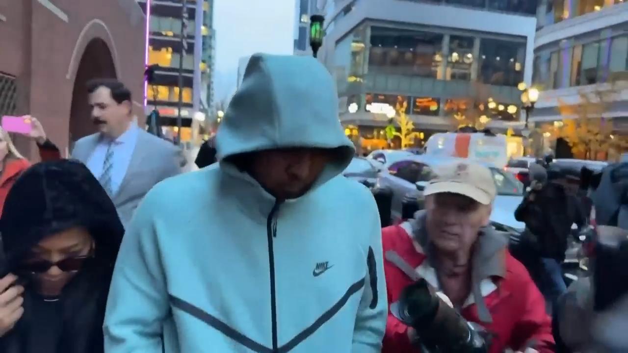 Cleveland pitcher Luis Ortiz leaves court after appearing on charges that he took bribes to rig bets
