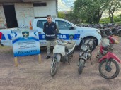 Recuperan varias motos con pedido de secuestro y detienen a un hombre buscado por violencia de género