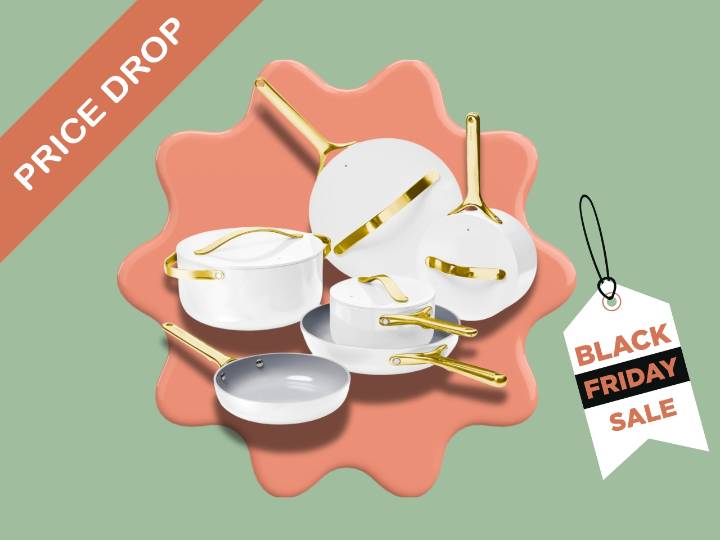 Amazon has this 16-piece Caraway cookware set on sale for a record low price