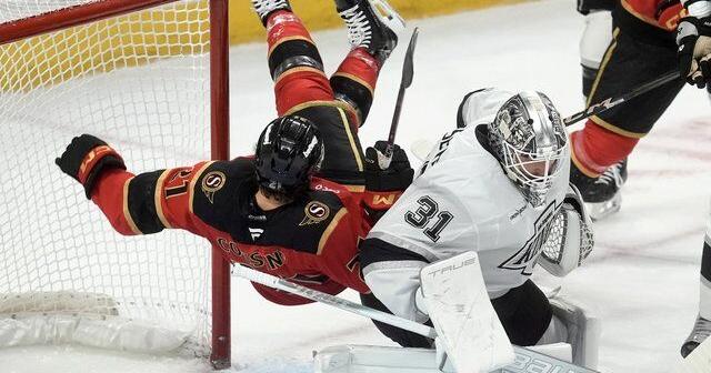 Kings' Forsberg soaks up Ottawa's appreciation, then shuts out Senators