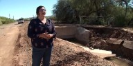 Laveen flooding damages road, properties after recent storms