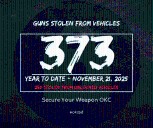 OKCPD releases year to date numbers on stolen guns inside vehicles