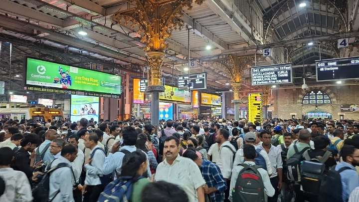 Massive Rush At Mumbai's CSMT As Motormen Go On Strike, Passengers Left In Lurch At Local Train Stations