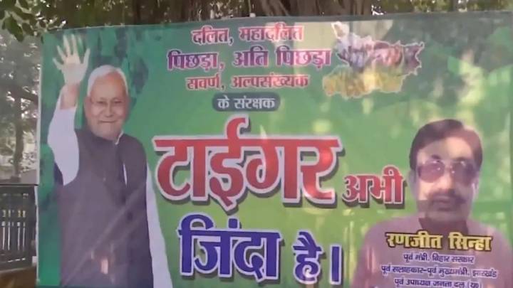 ‘Tiger Zinda Hai’: JD(U) celebrates its chief Nitish Kumar day before poll results