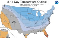 Cold snap may be in store for Thanksgiving weekend and beyond