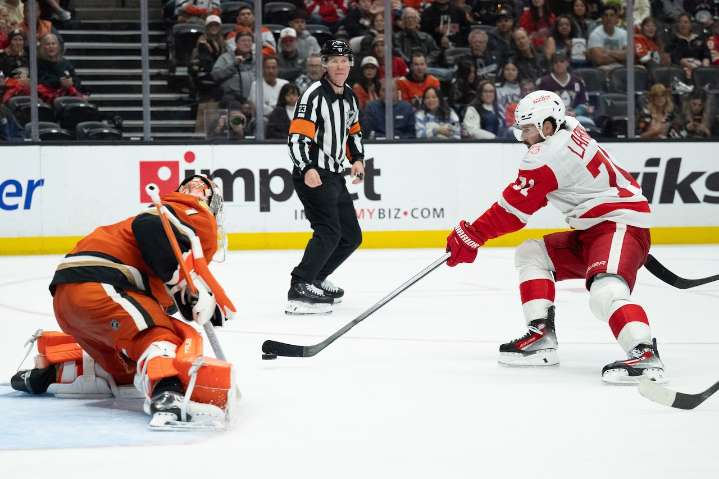 Red Wings’ three-game winning streak snapped in Anaheim