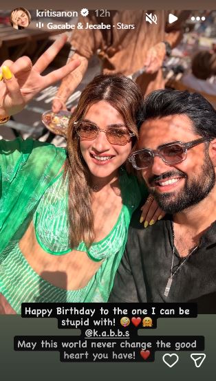 “To the one I can be stupid with”: Kriti Sanon’s cute birthday wish for rumoured boyfriend Kabir Bahia