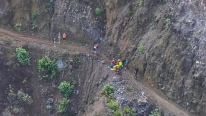 En estado grave tras golpearse con una piedra que se desprendió en un sendero de Tenerife
