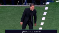 El reproche de Simeone a Gil Manzano después de sacarle una tarjeta a un jugador del Atlético: "Esa a Vinicius no se la sacas"