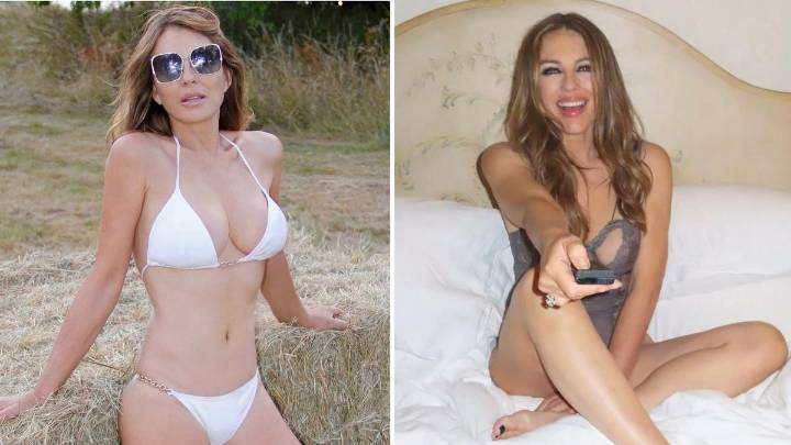 Elizabeth Hurley reveals Billy Ray Cyrus wooed her all summer with love songs and a tepee