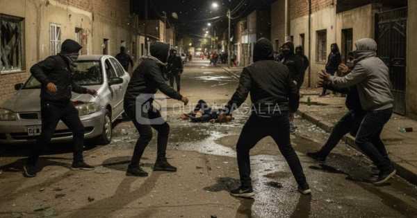 Batalla campal en Vº San Antonio: jovencito terminó con varios 'puntazos'