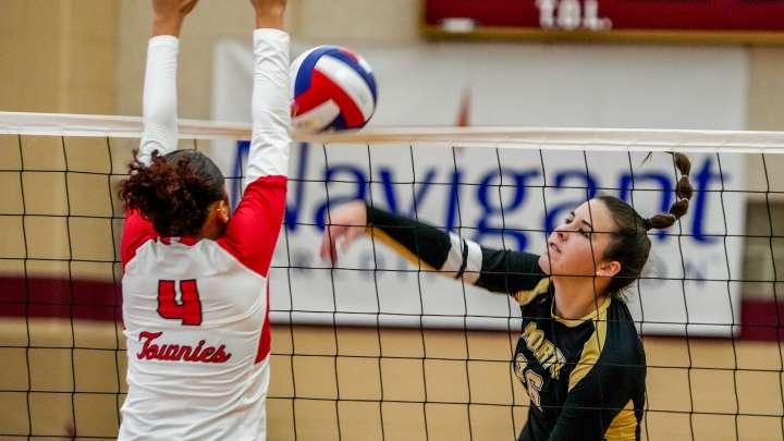 East Providence and North Kingstown girls volleyball 2025 RIIL state championship