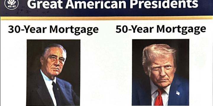 Move over, 30-year mortgage. The Trump White House is working on a 50-year option to break the housing market gridlock