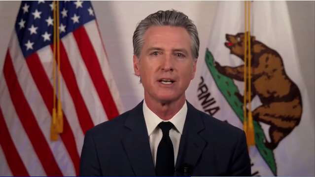Newsom tells AP the eight senators who struck the shutdown deal aren’t alarmed enough about Trump 