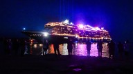 Disney's new cruise ship Destiny made a stop in Port Canaveral Sunday night.