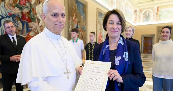 Sen. Amy Klobuchar meets with Pope Leo in push to free Ukrainian children kidnapped by Russia