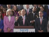 House Democrat leaders speak on proposed healthcare cuts amid shutdown