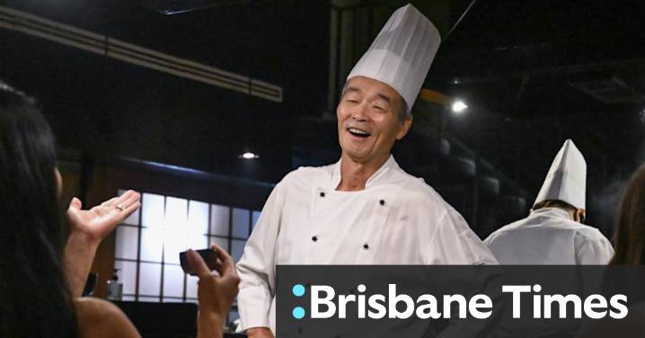 Chef Chiba-san happy on the hotplate as he and Japanese Teppanyaki Inn mark 50 years together