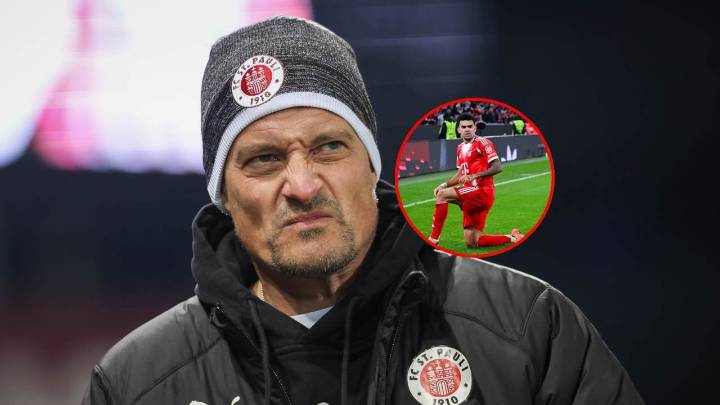 La reacción del DT de St. Pauli tras gol y asistencia de Luis Díaz para salvar al Bayern: “Puede ser terrible”
