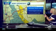 A look at Northern California areas with high winds on Wednesday