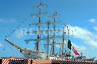 Reaparece Buque Cuauhtémoc en puerto de Veracruz