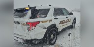 Police officer in northern Indiana injured in crash while responding to slide