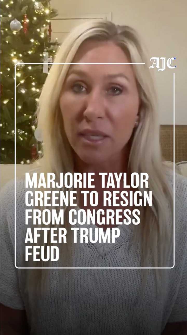 Greene explains her resignation in video message
